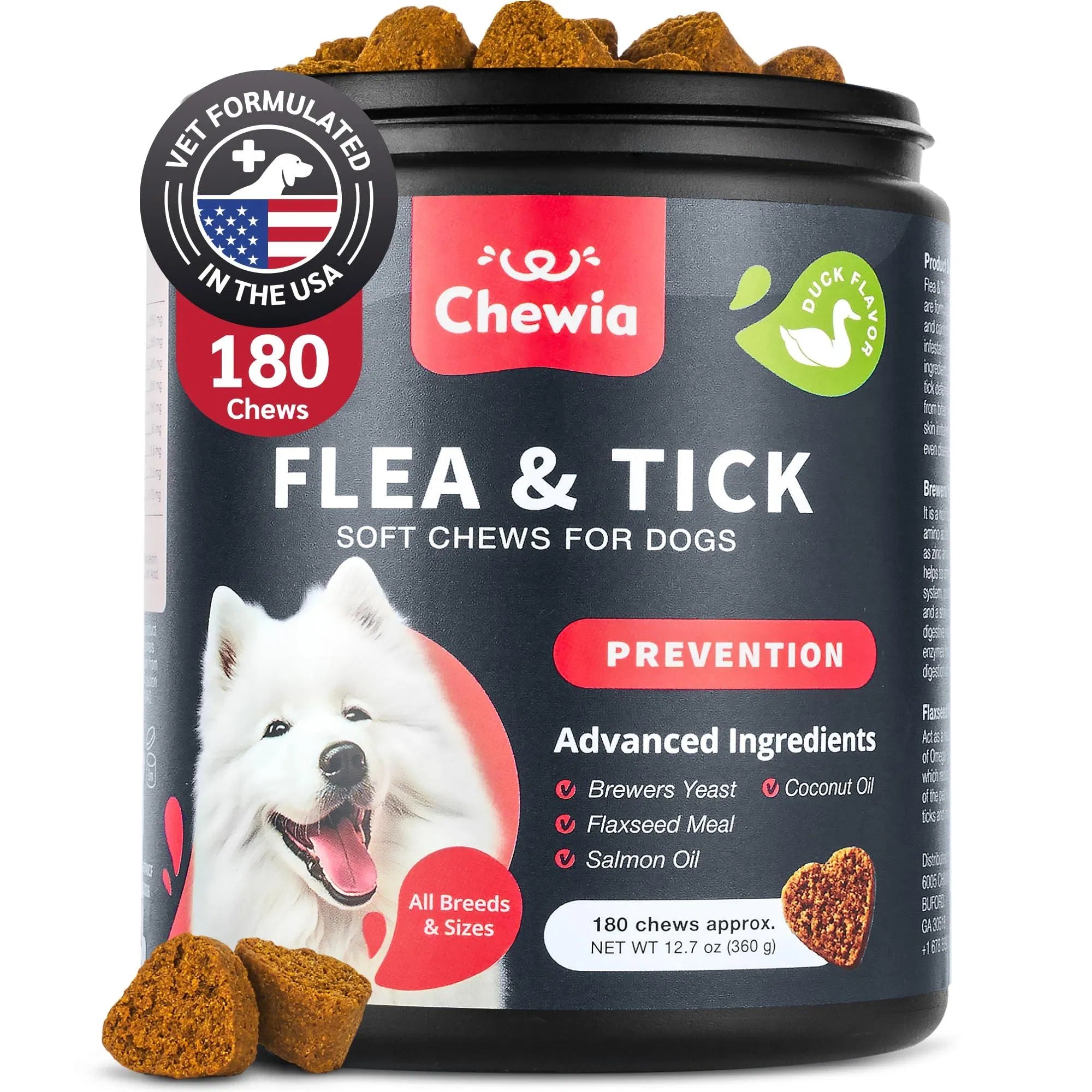 Dog Flea And Tick Treatment Chews FleaTick Prevention For Dogs Chewables Natural Dog Flea & Tick Control Soft Treats Immune Support Supplement CANNOT Be Listed For Sale On Amazon