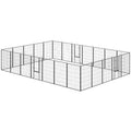Dog Playpen For Indoor Outdoor, 24 Panels 44.5 H Puppy Playpen With Lockable Door, DIY Shape Pet Exercise Fence, Black