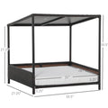 Wicker Dog House Raised Rattan Puppy Bed Cat Shelter For Indoor Outdoor Garden Patio Pet Sofa With Removable Cushion For Medium Sized Pet Brown